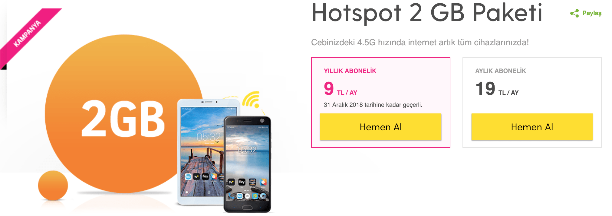 internet paylaşımı