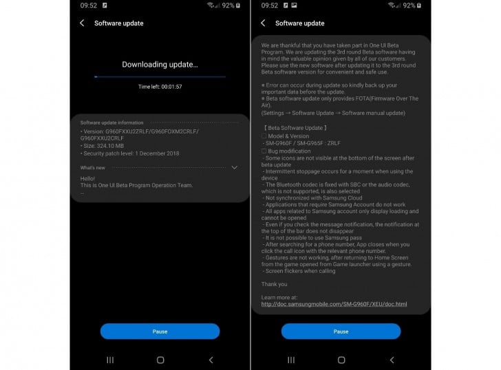 Android Pie beta
