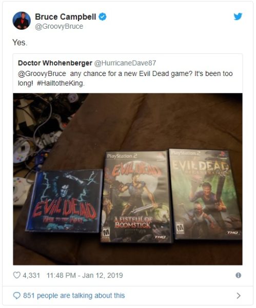 Bruce Campell, Evil Dead için müjdeyi verdi