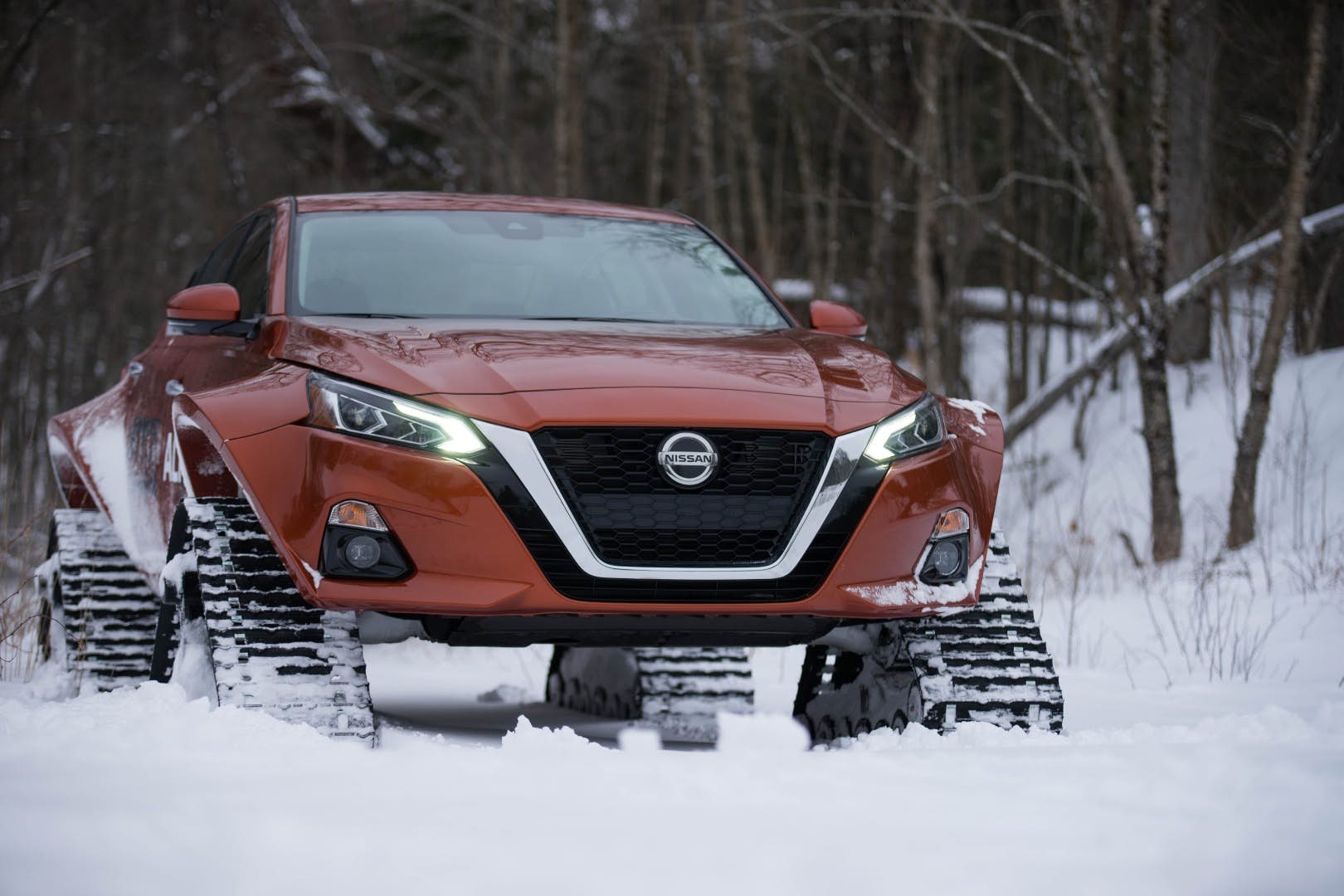 nissan altima te awd snow tracked 17