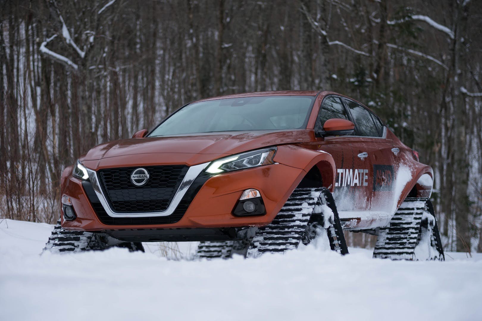 nissan altima te awd snow tracked 30