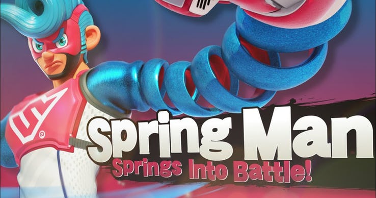 Spring Man Smash Bros