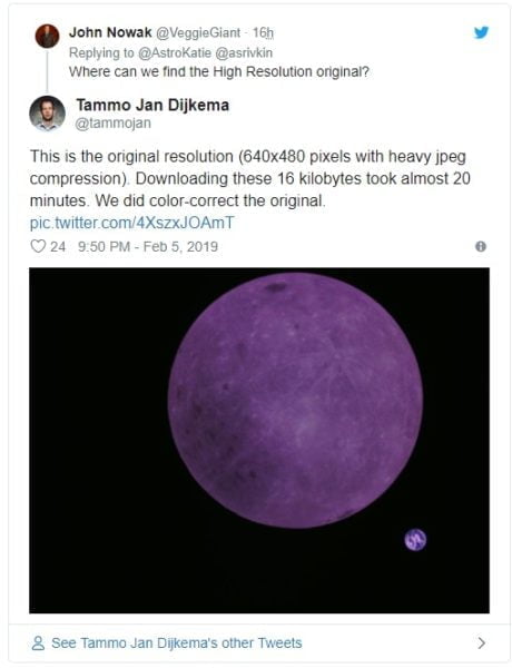 Ay'ın karanlık yüzü ve Dünya'nın arka kısmı aynı fotoğrafta