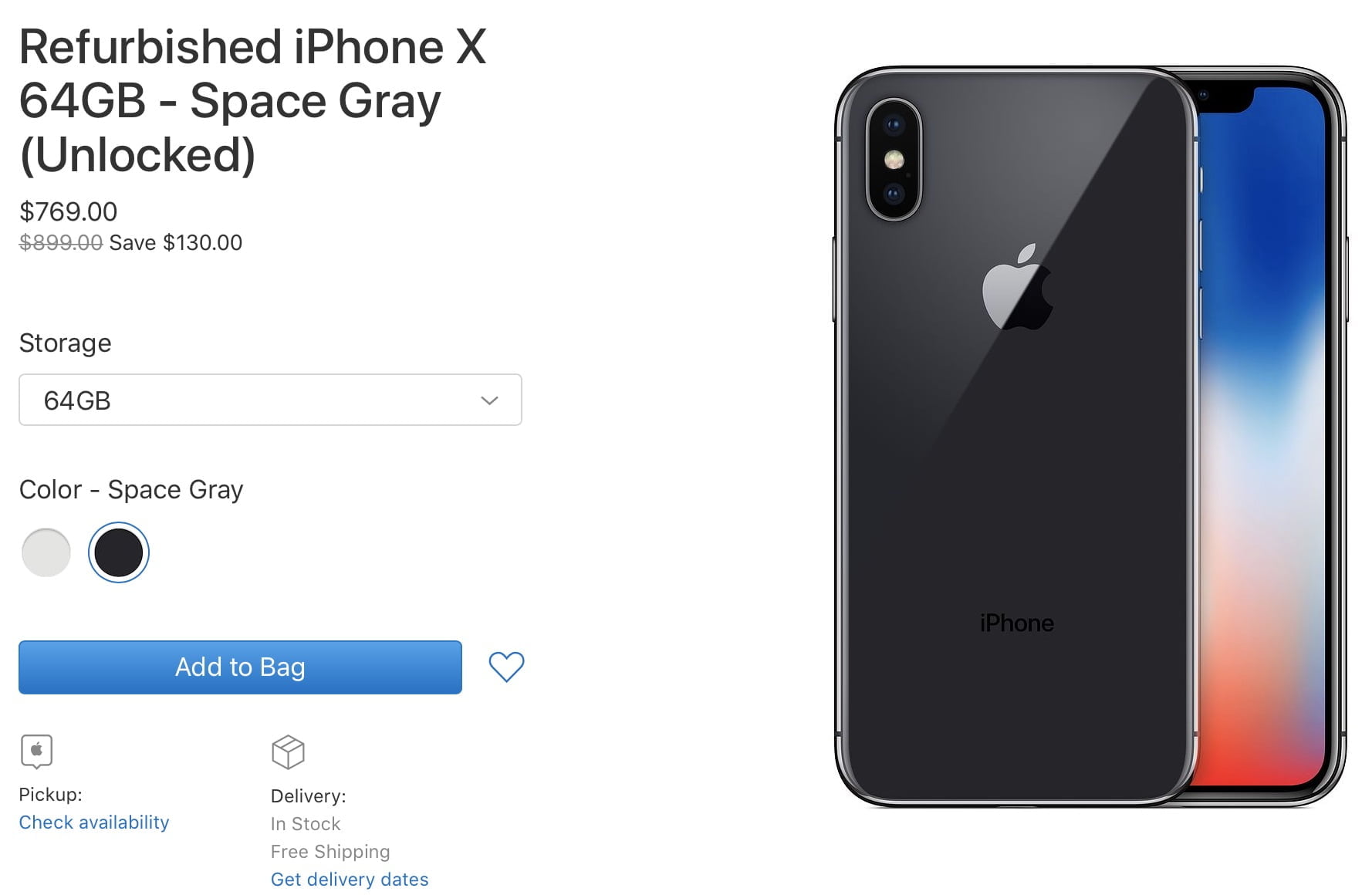 yenilenmiş iPhone X