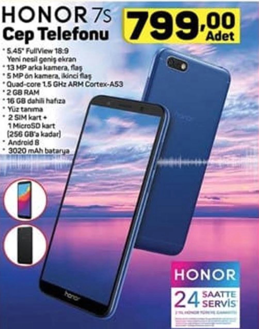 A101 Honor 7S