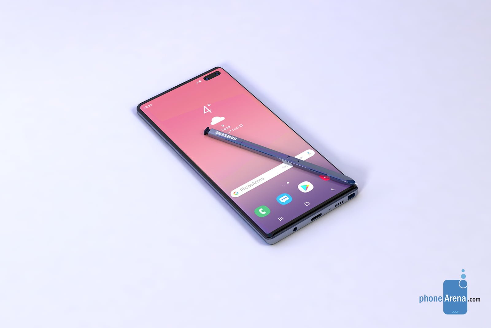 Samsung Galaxy Note 10 3D renders 3