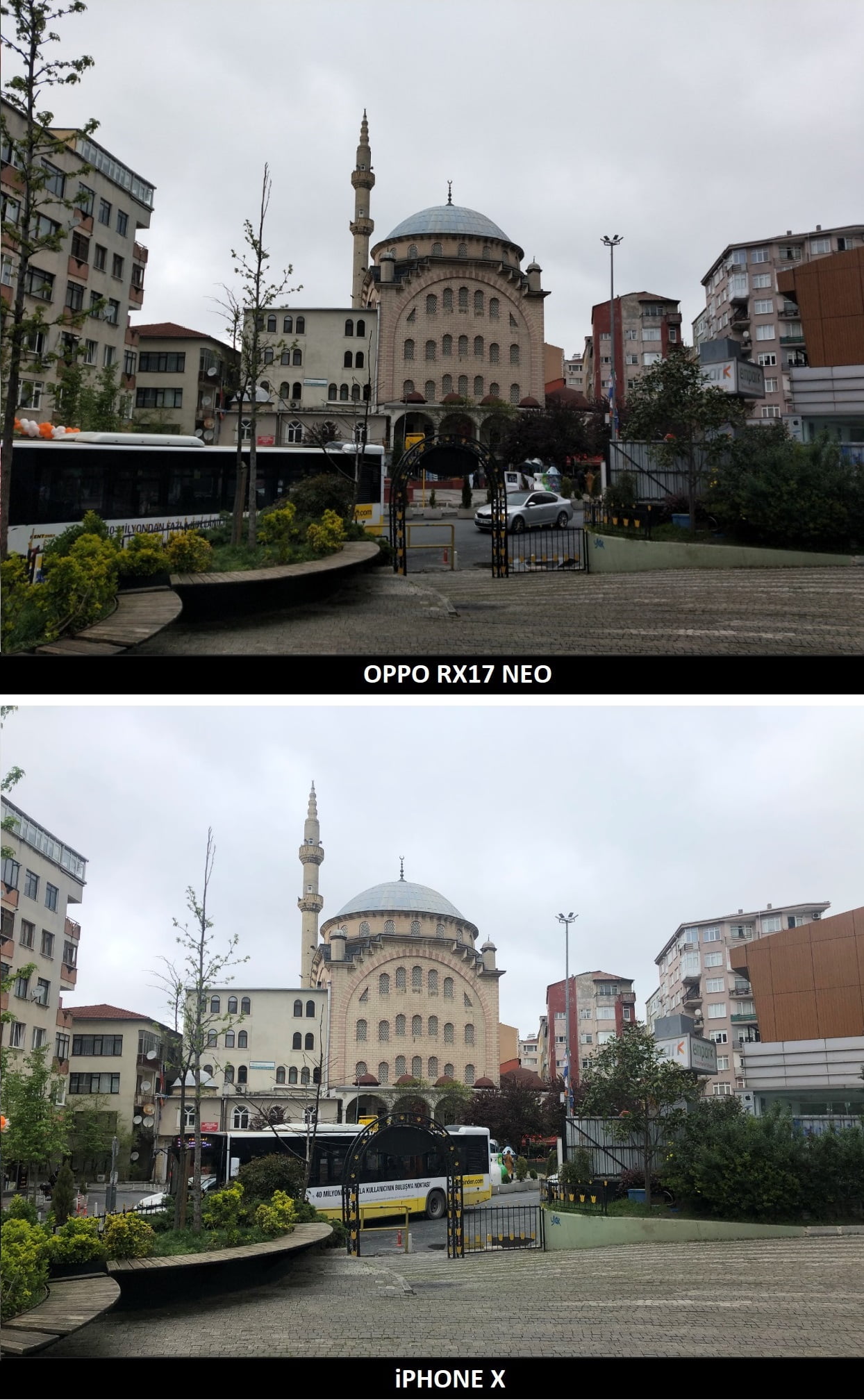 Oppo RX17 Neo ile Apple iPhone X kamera karşılaştırması