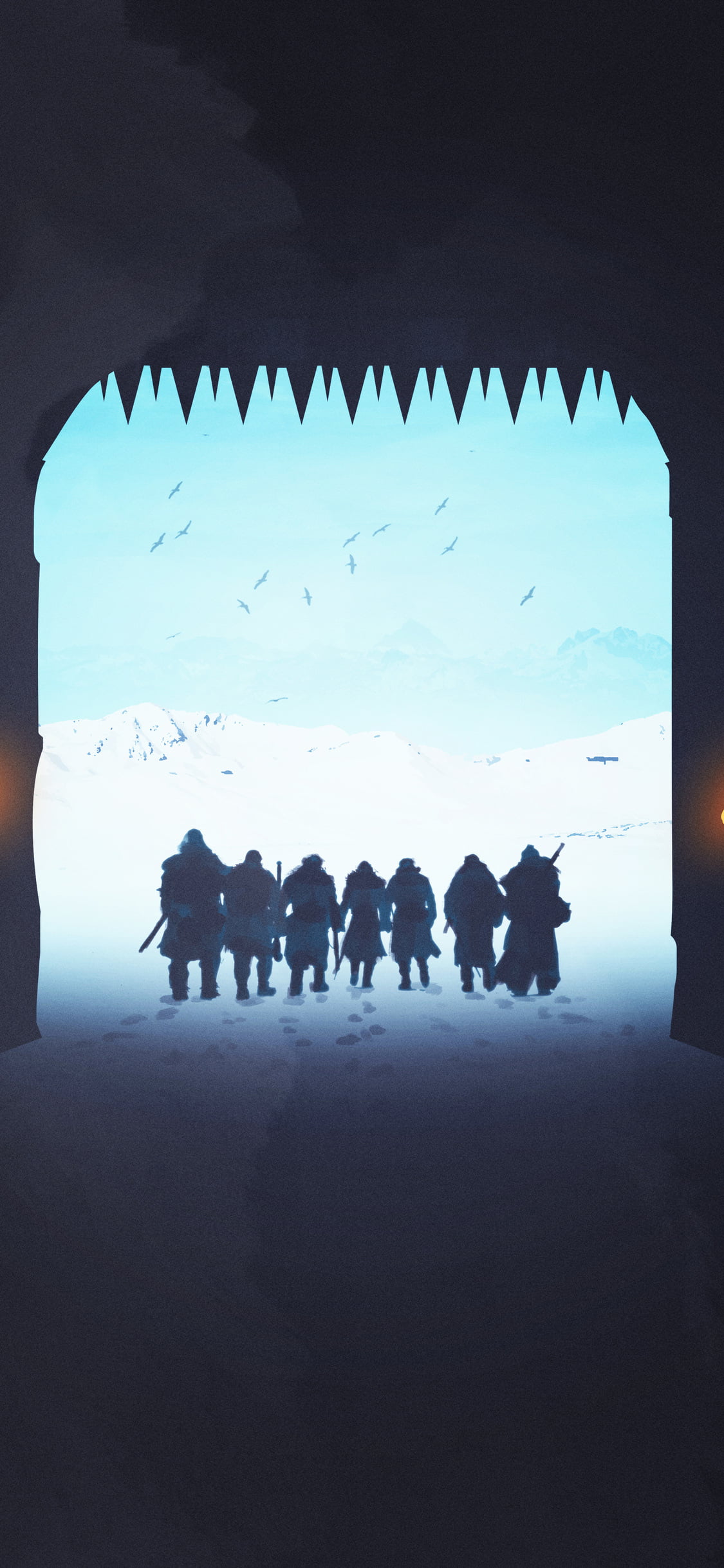 game of thrones night watch the wall iPhone game of thrones wallpaper