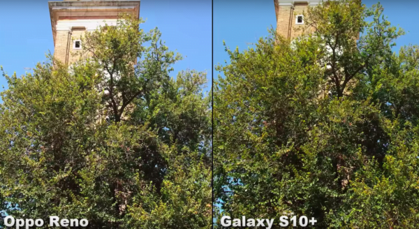 oppo reno vs galaxy s10 4
