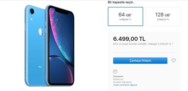 iphone xr fiyatı
