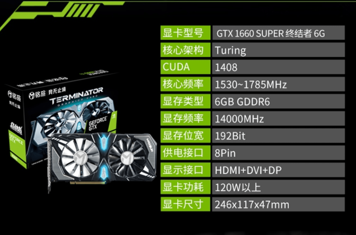 Nvidia GTX 1660 Super 