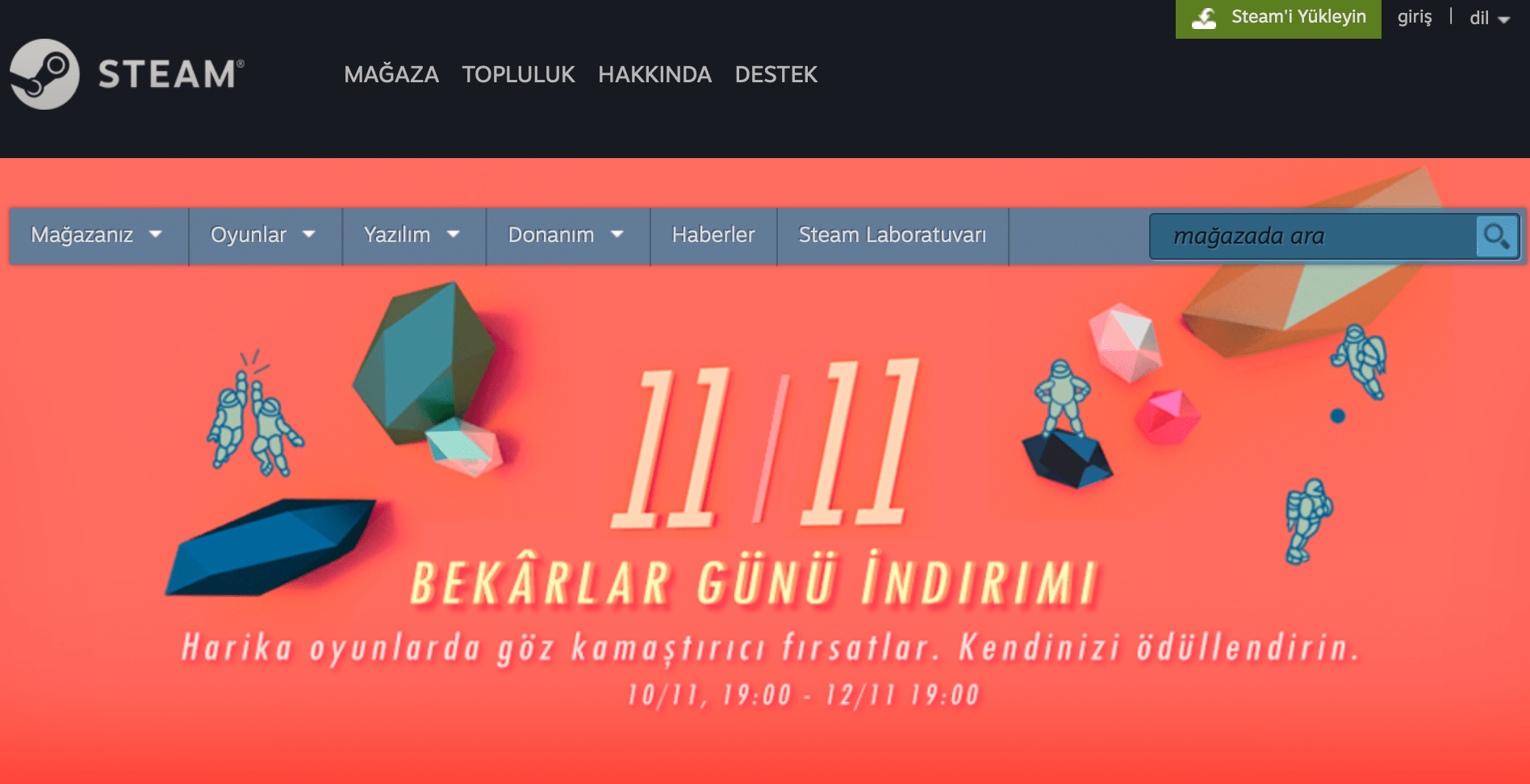  Steam Bekarlar Günü İndirimleri