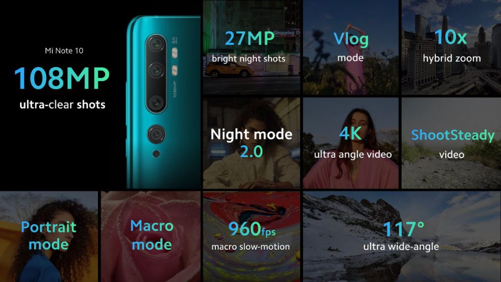 Xiaomi Mi Note 10 özellikleri