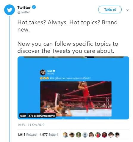 bilinmeyen Twitter özellikleri