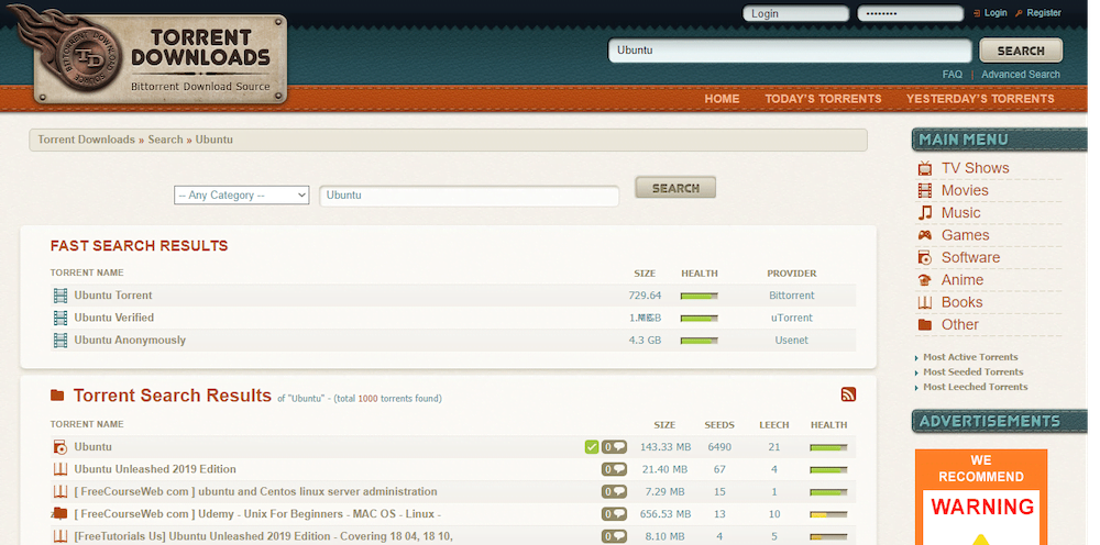 En iyi Torrent siteleri