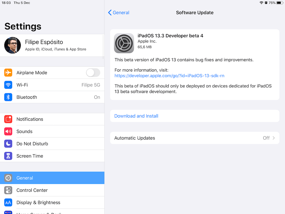 iOS 13.3 Beta 4