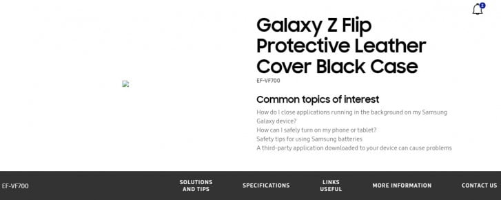 Galaxy Z Flip Samsung'un sitesi sayesinde doğrulandı! 2 Galaxy Flip Z