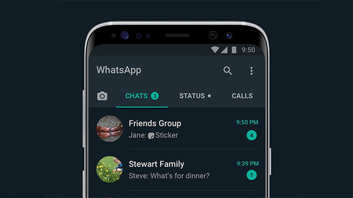 WhatsApp karanlık tema