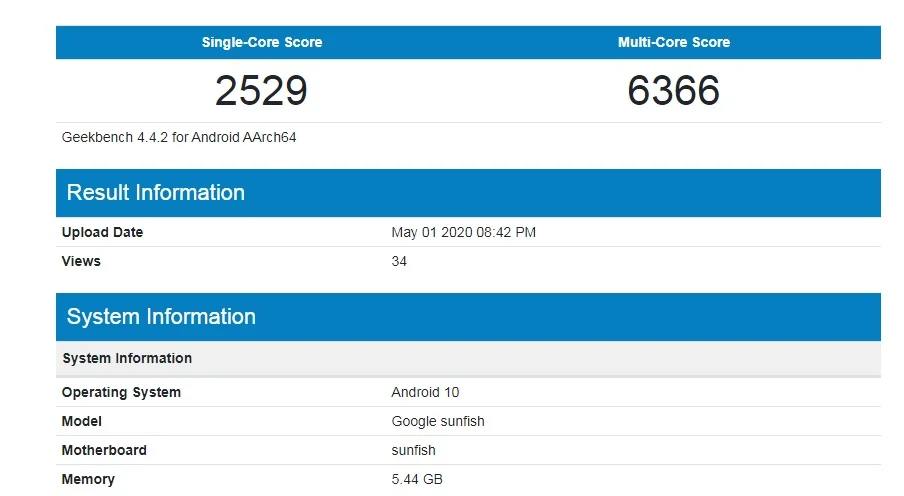 Google Pixel 4a özellikleri Geekbench'te göründü! 2 Google Pixel 4a