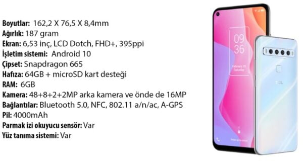 TCL 10L akıllı telefon inceleme