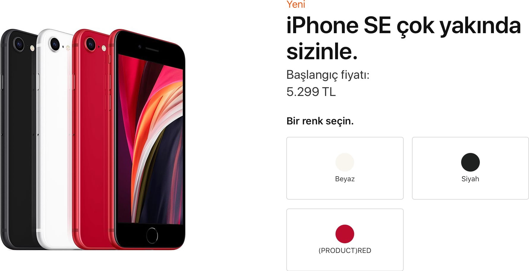 iPhone SE Türkiye fiyatı 