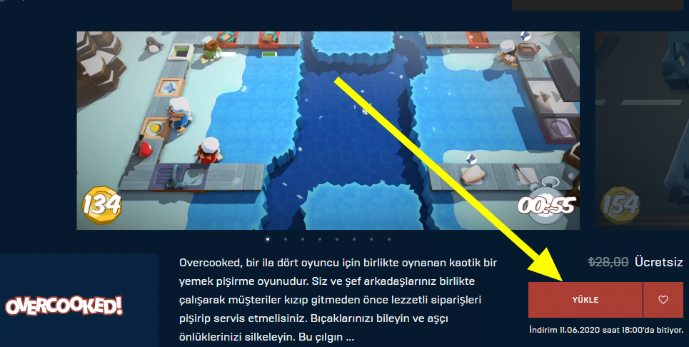 Epic Games Store OverCooked
