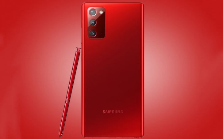 Kırmızı Galaxy Note 20