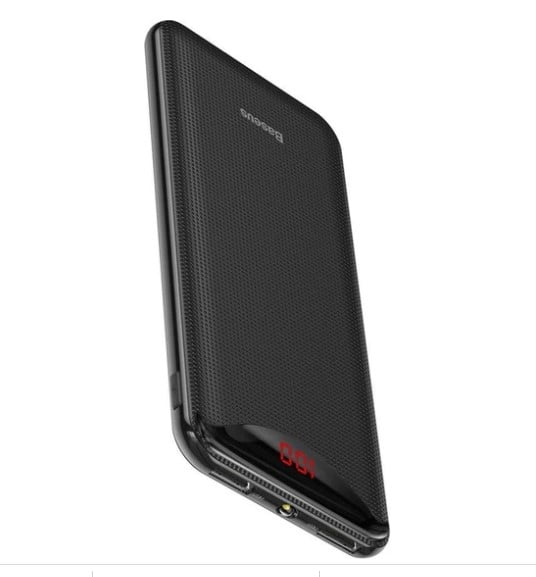 100 TL altı alabileceğiniz en iyi Powerbank modelleri 9 Baseus Gentleman PPLN A01 Dijital Gostergeli Tasinabilir Sarj Cihazi 10.000 mAh Siyah