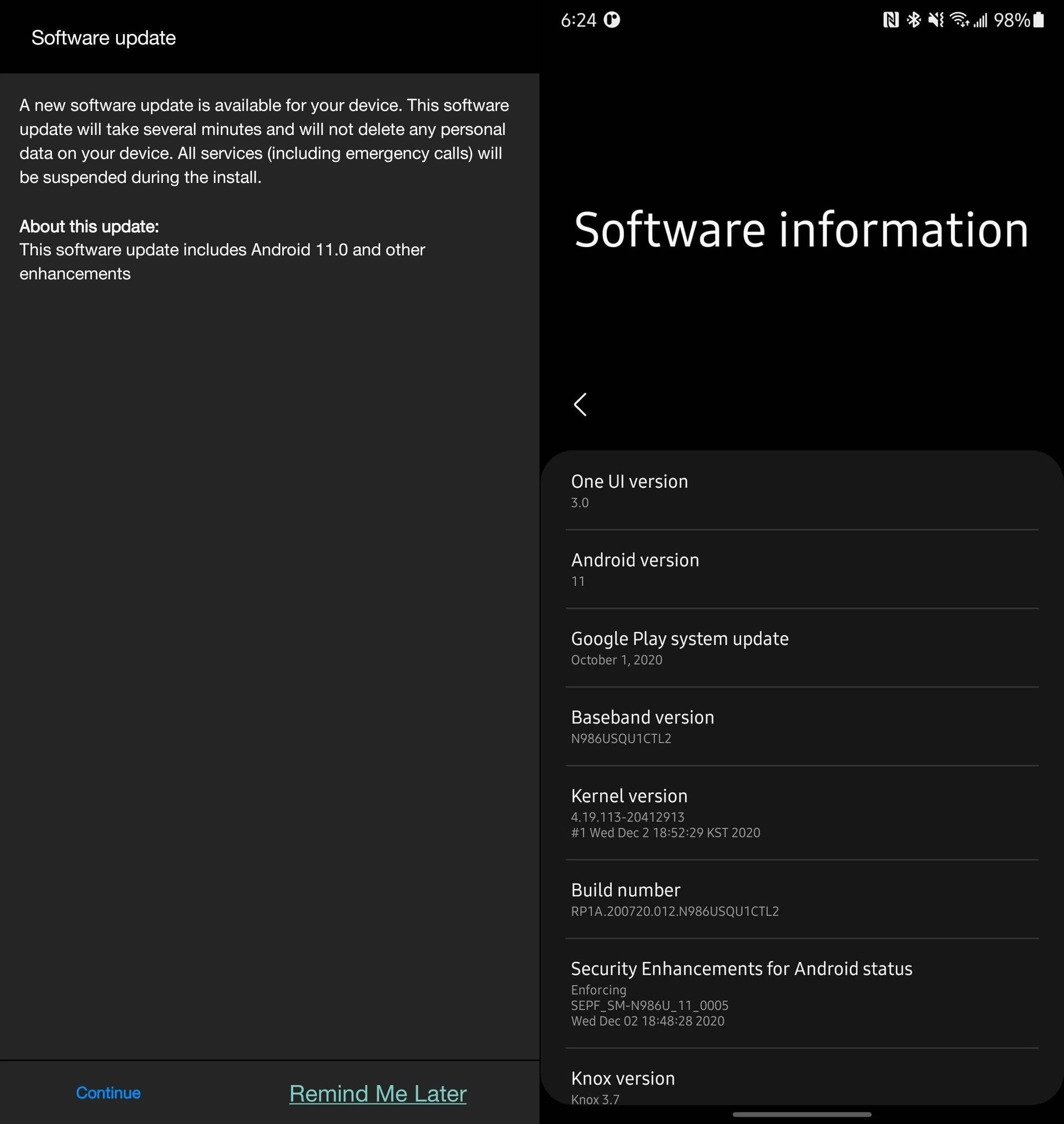 Galaxy Note 20 için One UI 3