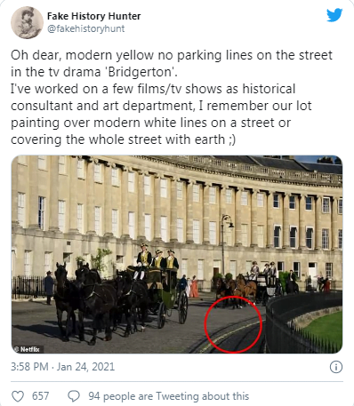 Netflix sevilen dizisi Bridgerton açılış sahnesindeki hatayla dikkat çekti 2 Netflix'in sevilen dizisi Bridgerton açılış sahnesindeki hatayla dikkat çekti