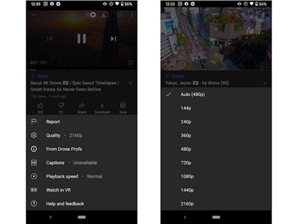 YouTube Android uygulaması artık 4K HDR videoları oynatabilir