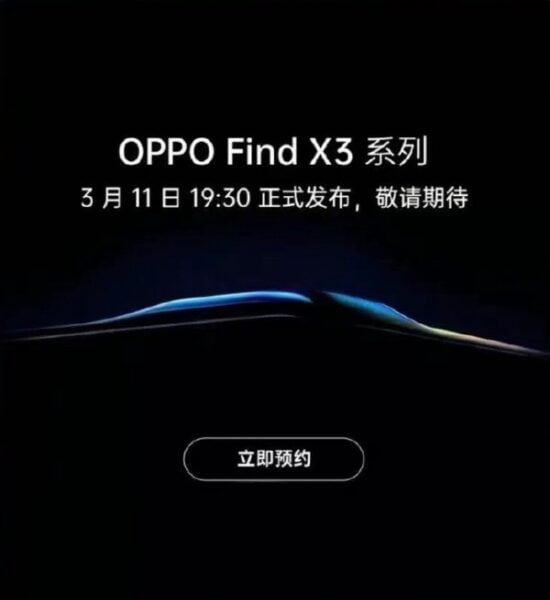 Oppo Find X3 serisi 11 Mart'ta geliyor!