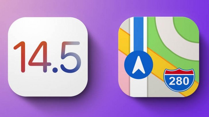 Apple haritalar iOS 14.5