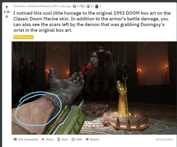 Doom Eternal'de geçmişe dair bir iblis işareti keşfedildi