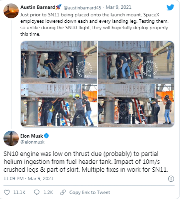 Elon Musk, SN10 Yıldız Gemisinin neden patladığını açıkladı