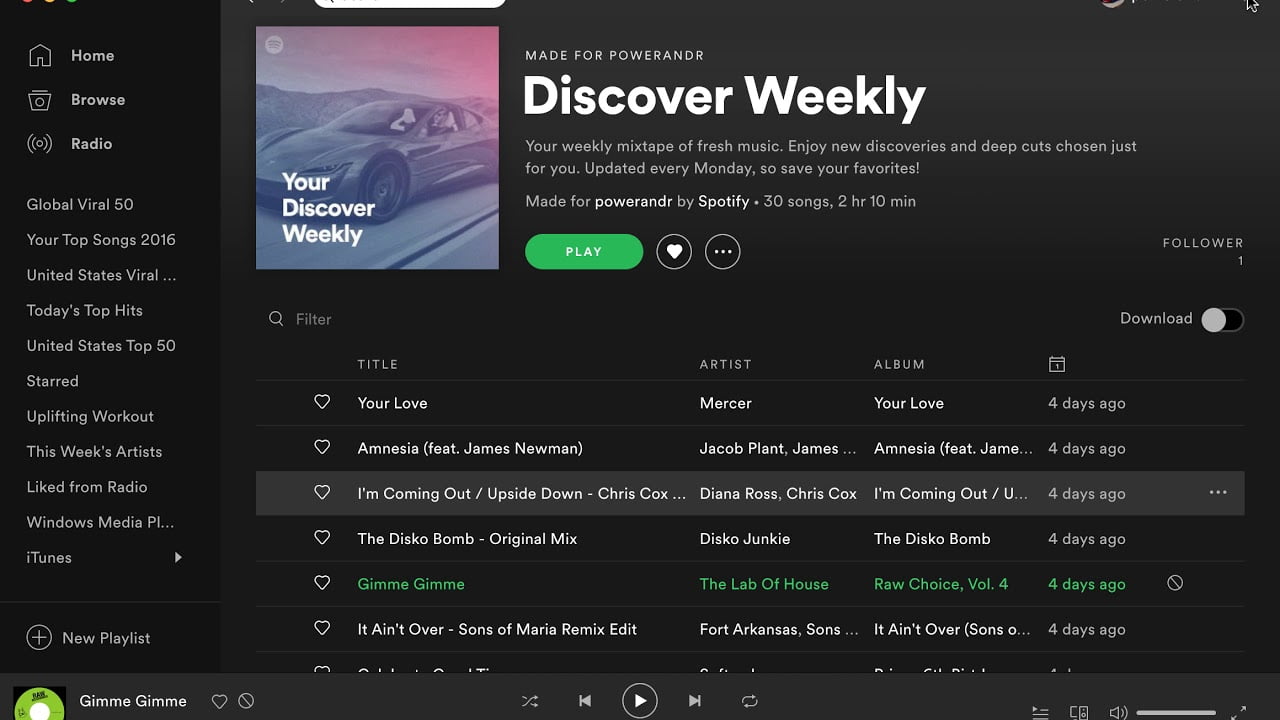 Spotify приложение