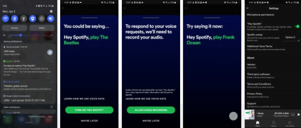 Hey Spotify, dokunmadan bir sesle aktive edilebilecek! İşte detaylar