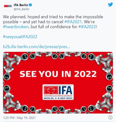 IFA 21 pandemi nedeniyle iptal edildi 2 IFA 2021 pandemi nedeniyle iptal edildi