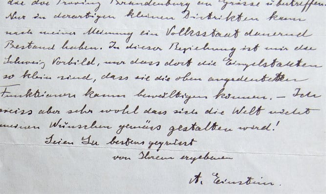 Einstein mektubu rekor