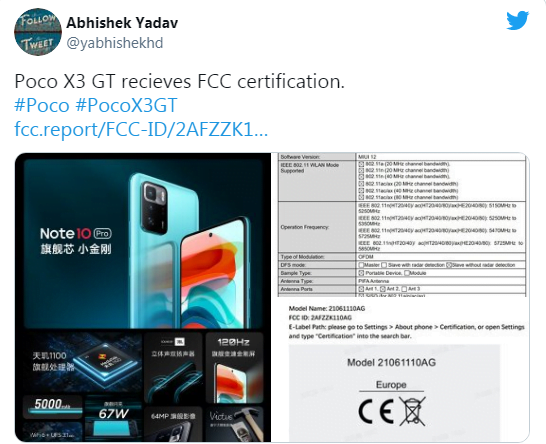  Poco X3 GT, FCC sertifikası da aldı! Yakında geliyor!