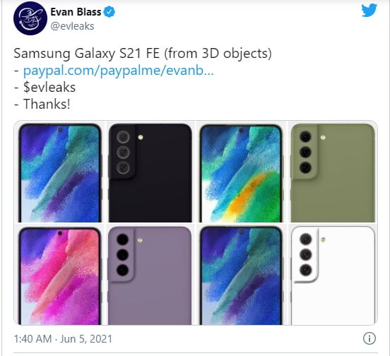 Samsung Galaxy S21 FE için yeni bilgiler geldi