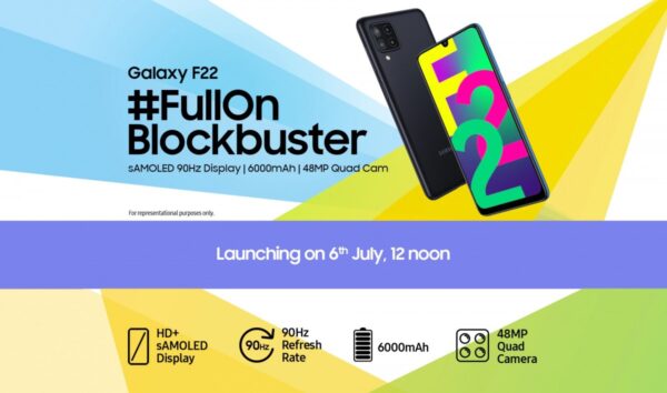 Samsung Galaxy F22 netleşti! 6 Temmuz'da geliyor