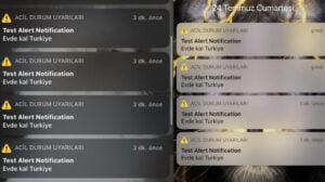 Apple kullanıcıları "Evde kal Türkiye" mesajıyla panik yaşadı!