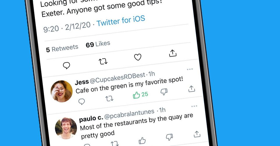 Twitter, "Yanıt Beğenmeme" özelliğini test ediyor