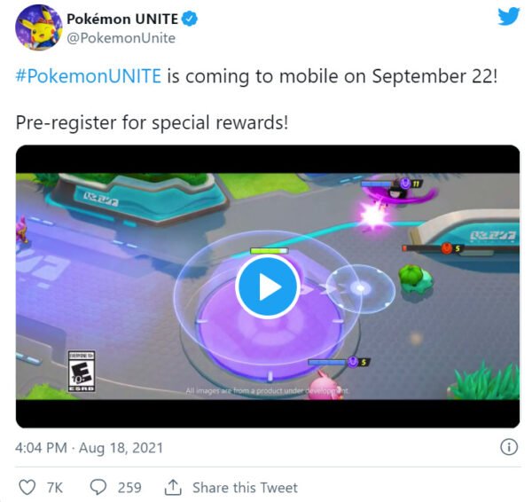 Pokémon Unite, 22 Eylül'de iOS ve Android'e geliyor!