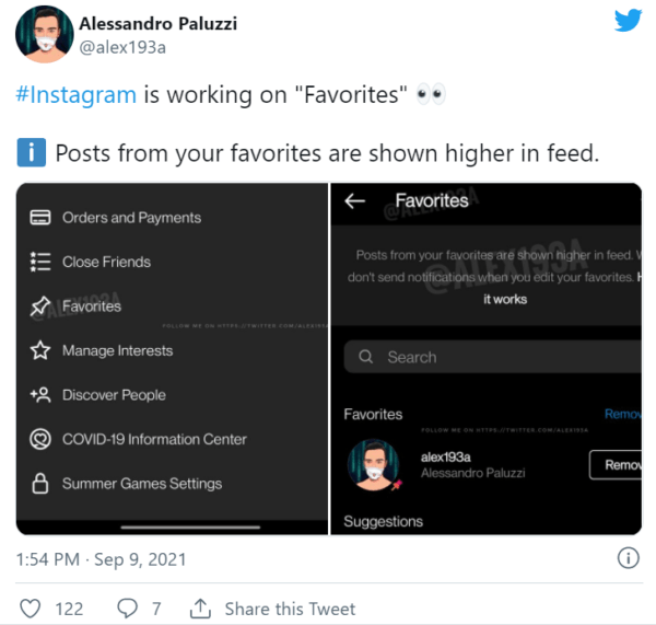 Instagram, akışa düzen getirmek için yeni 'Favoriler' özelliğini test ediyor