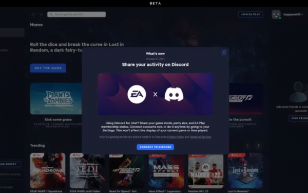 Discord, EA uygulaması ile birleşiyor!