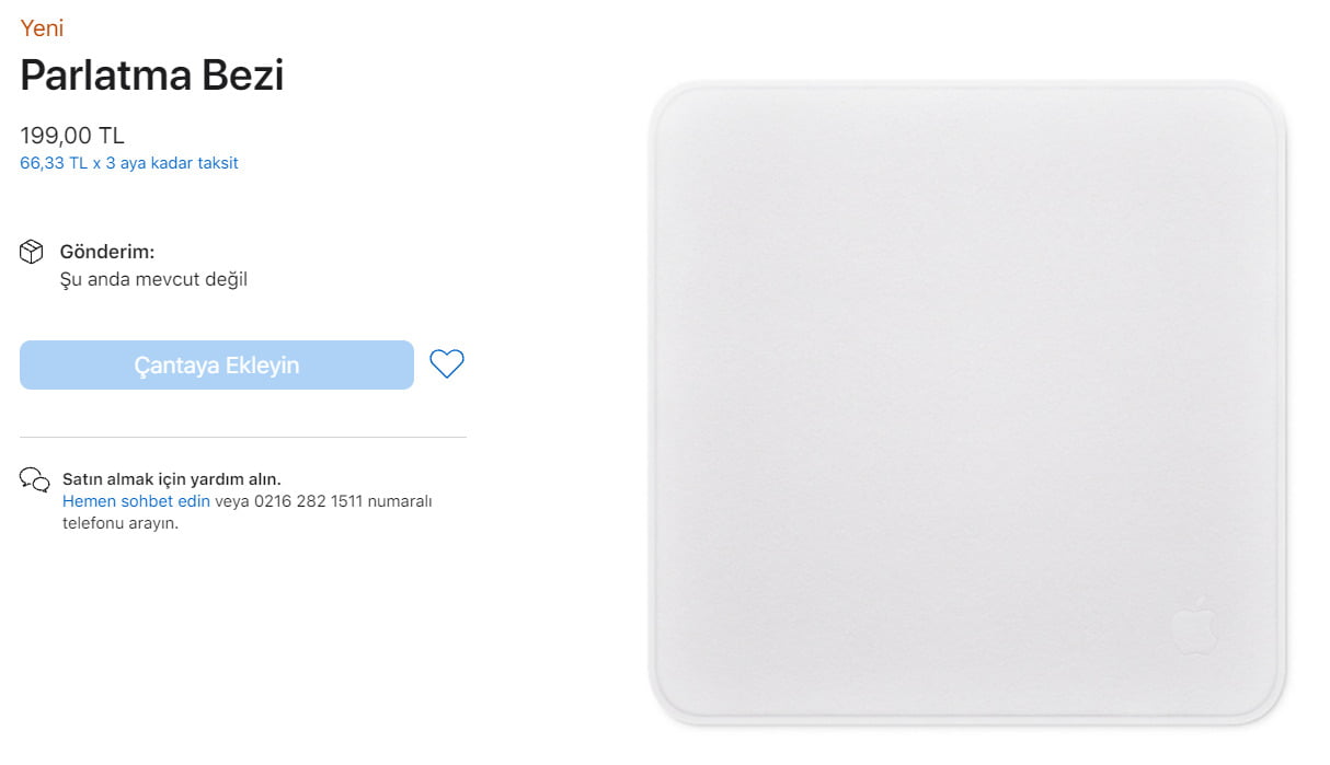 Apple bedava dağıtılan bez için fiyat belirledi 2 apple