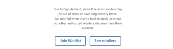 Google, Pixel 6 Pro talebine yetişemiyor
