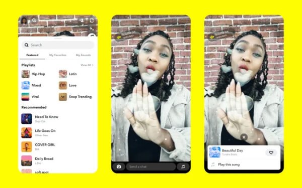 Snapchat, TikTok benzeri AR müzik lensleri ekliyor
